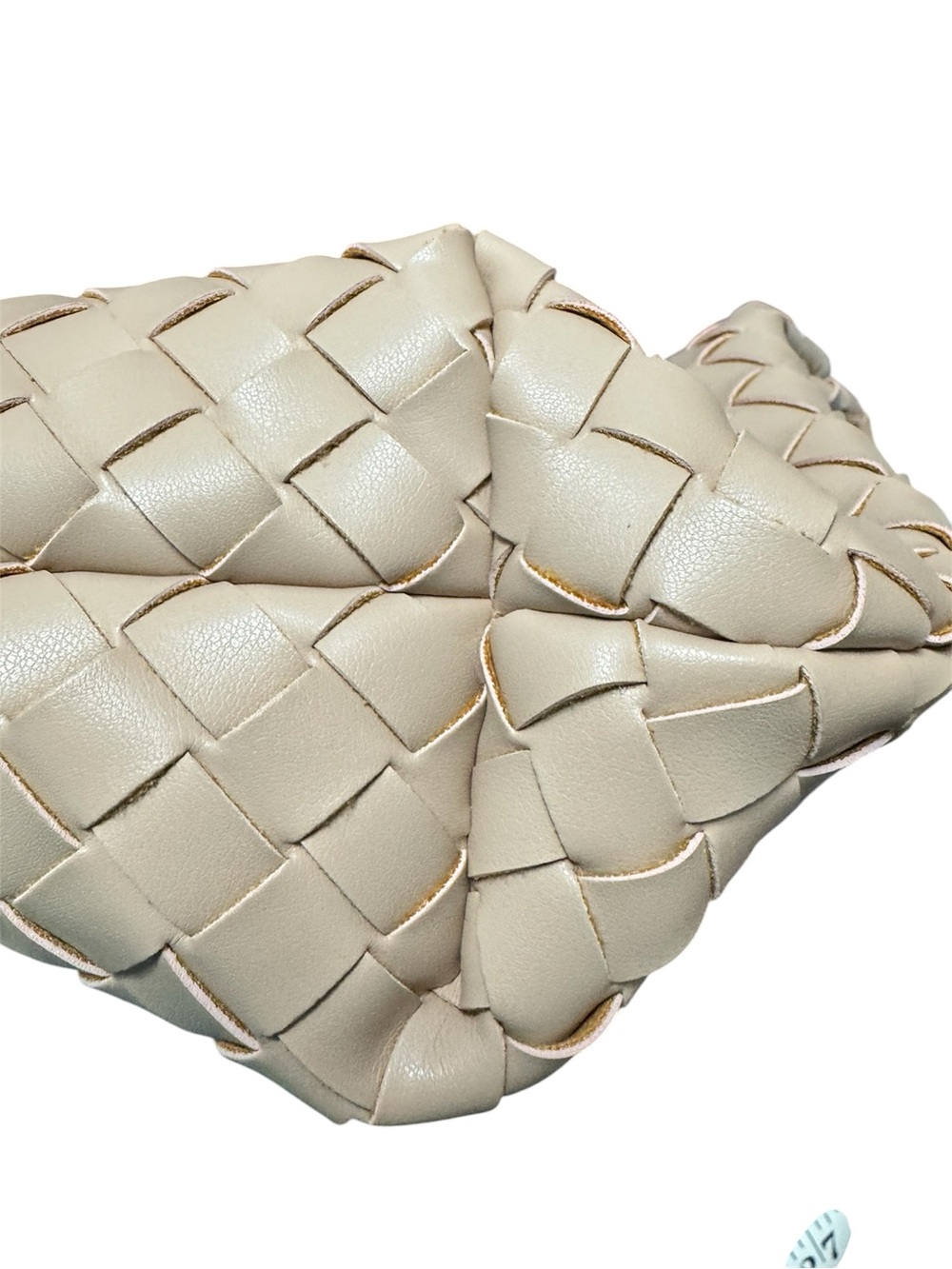 A New Day Woven Vegan Leather Hobo Bag in Beige - Picture 8 of 8